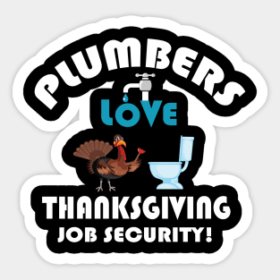 Thanksgiving Contractor Repairman Tradesman Home. Sticker